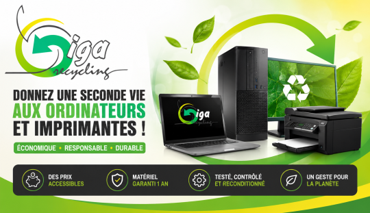 Avec Giga Recycling, Giga Média donne une seconde vie aux ordinateurs et imprimantes !