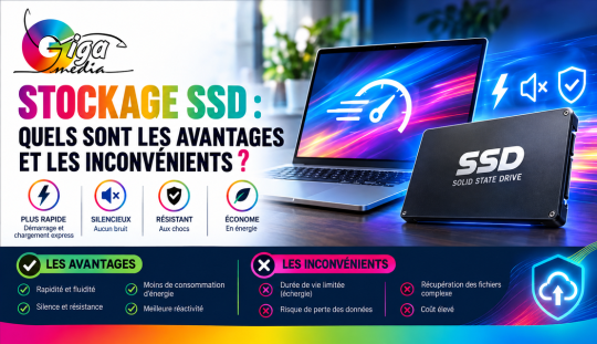 Stockage SSD : quels sont les avantages et les inconvénients ?